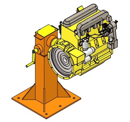 发动机维修用固定柱